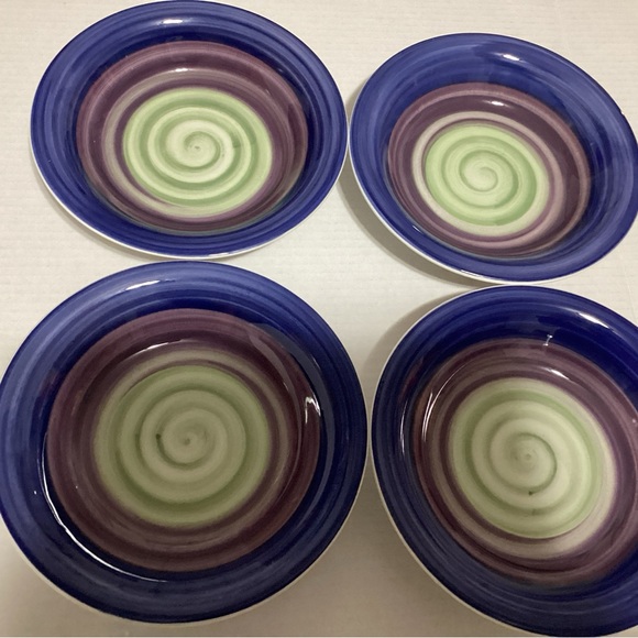 Pier 1 Imports, 4 Soup/ Pasta Bowls, by Positano, Made In Italy,8.25" - Picture 5 of 6